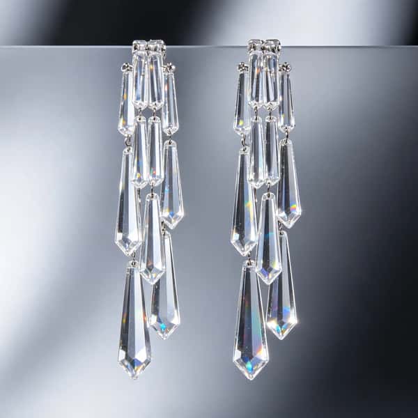 Crystal Chandelier Cascading Earrings